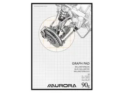 Millimeterblok Aurora A4 50 vel 90 gram bruin