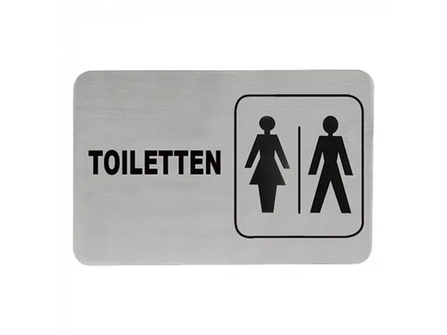 Tekstplaatje Toiletten man/vrouw