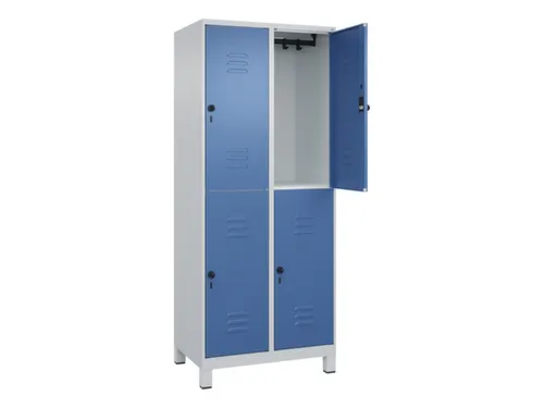 dubbeldekse locker,HxBxD 1950x800x500mm,2x2vak.,vak B 400mm