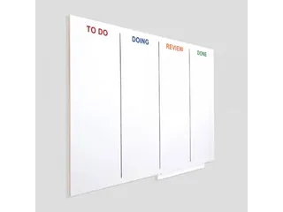 Whiteboard Rocada Skinagile 100x150cm wit gelakt - 1