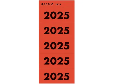 Rugetiket Leitz 2025 rood 100 stuks