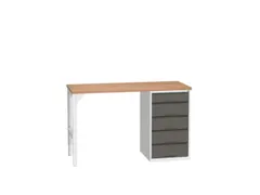 werkbank,HxBxD 930x1500x600mm,multiplexblad,2voeten/1container