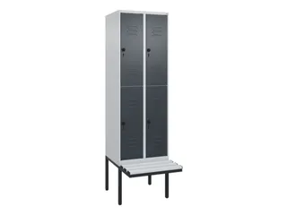 Dubbeldekse dekenkist,HxBxD 2120x600x815mm,2x2vak.,vak B 300mm - 1