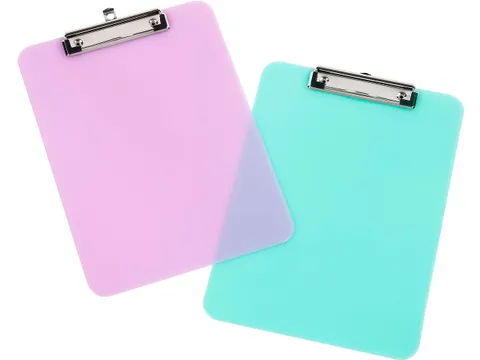 Klemplaat Pastel A4 Polystyreen assorti Paars of groen