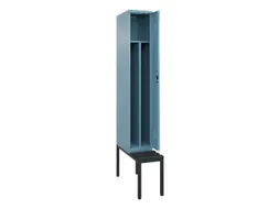 locker met bank,voor scheiding van kleding,HxBxD 2120x300x815mm,1vak