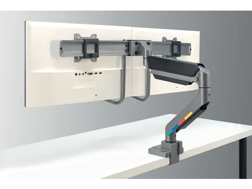 Monitorarm Kensington SmartFit dubbel dwarsbalk handgreep