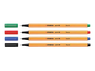 Fineliner STABILO point 88/40 rood 0.4mm - 3