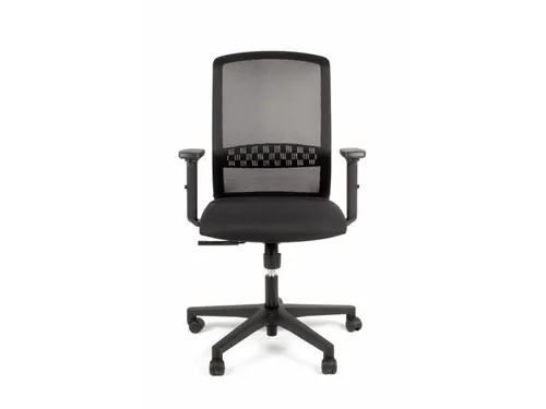 Bureaustoel EN1335 Linea Tekna 01 zwart/zwart met 2D armleuning