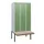 locker met bank,HxBxD 1950x900x815mm,3vak,vak B 300mm,cil.-slot