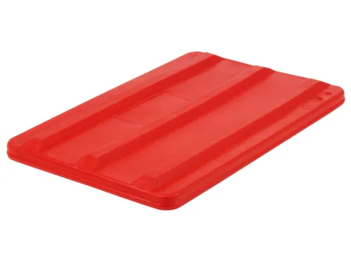Deksel Voor Verrijdbare Rechthoekige Bak 135 Liter Rood