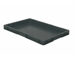 Euronorm-stapelbak 9.5l 50x600x400mm Wanden/bodem Gesloten Grijs - 1