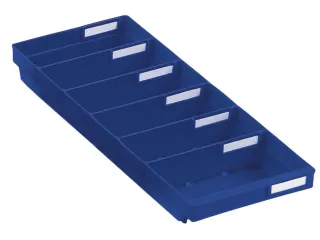 Stellingbak Extra Vlak Pp Hxbxd 65X240X500Mm Blauw - 1