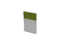 baliepaneel bureau aanbouw rechts MP-lichtgrijs BN7048-groen 800mm