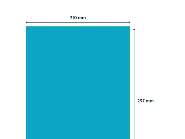 Gekleurde Etiketten 210x297mm A4 Blauw 42824 1000 Vel