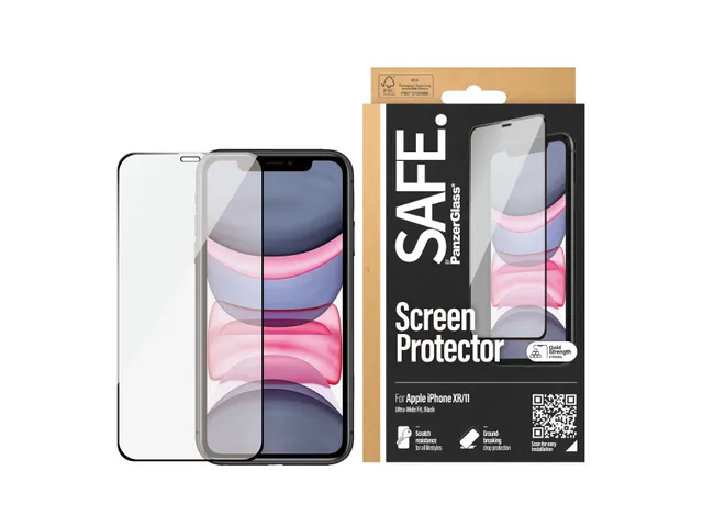 PanzerGlass SAFE. by Screen Protector iPhone 11 | XR | Edge-to-Edge