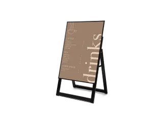 Verlicht Stoepbord LED Slide In A1 Zwart - 3