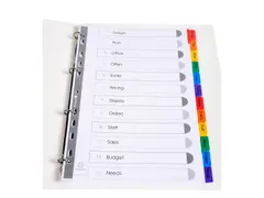 Intercal. Perso.Krea tabs carte bl A4 12P