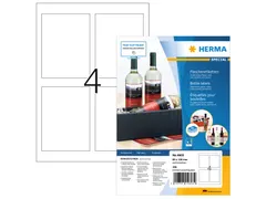HERMA 4603 Inkjet Flesetiketten A4 90x120mm Glossy 160 stuks
