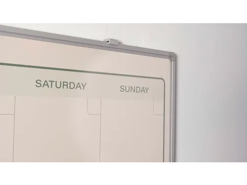 Maandplanner Elegance Engels softline profiel 8mm 90x120cm aluframe
