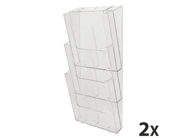Wandfolderhouder A4 vertic (3) transp.