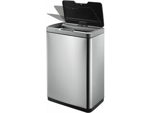 Stijlvolle Afvalbak Mirage Sensor Bin 45 Liter Mat Rvs Zwart