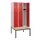 locker met bank,HxBxD 1950x900x815mm,3vak,vak B 300mm,cilinderslot