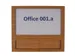 Plaque de porte modulable + plaque NIET STOREN aspect bois 150x130mm