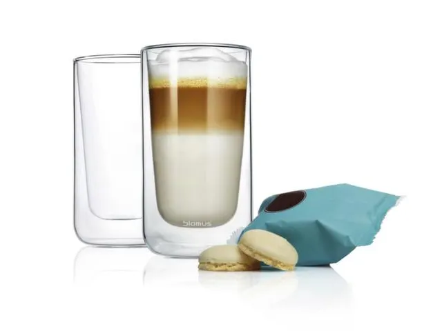 Set Latte-Macchiatokopjes,2Glazen,Thermoglas,320Ml Per Kopje