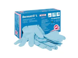 KCL Dermatril 741 nitril wegwerphandschoenen, blauw, maat 11, doos van