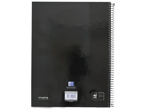 Notitieboek Oxford Classic Europeanbook A4+ lijn 80 Vel Zwart