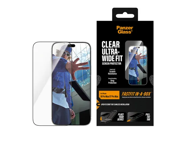 PanzerGlass Screen Protector iPhone 18 Pro Max | 17 Pro Max | Ultra