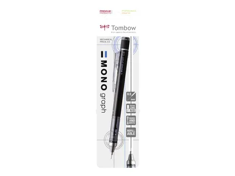 Vulpotlood Tombow MONO graph HB 0.5mm zwart