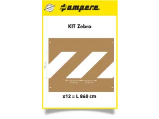 Sjablonenset,Zebra-Markering,V. Vloermarkeerapparaat,Speciaal Karton - 1