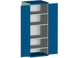 kast met geperforeerde platen,HxBxD 2000x800x525mm,4xStalen bodem