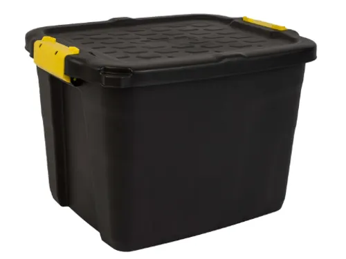 Opbergbox Bankers Box 42 liter met handgrepen robuust zwart