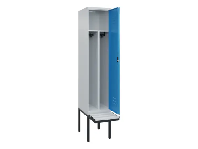 locker voor scheiding van kleding,HxBxD 2120x400x815mm,1vak