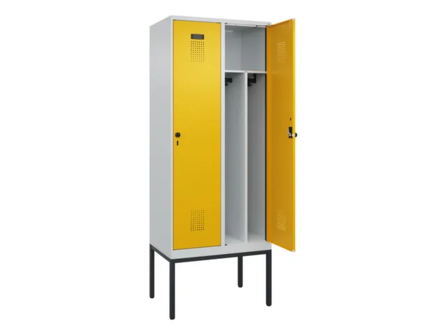 locker voor scheiding van kleding,HxBxD 2120x800x500mm,2vak