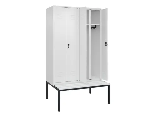 locker voor scheiding van kleding,HxBxD 2120x1200x815mm,4vak