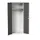 Lockerkast 2000x800x550mm 1 vak, dubbele vleugeldeur, RAL7035 +RAL7016
