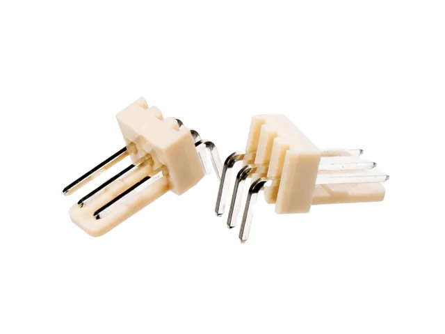 Haakse Printconnector - Mannelijk - 3 Contacten
