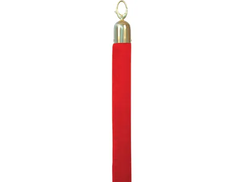 Afzetkoord Securit 150cm rood met goudkleurige knop