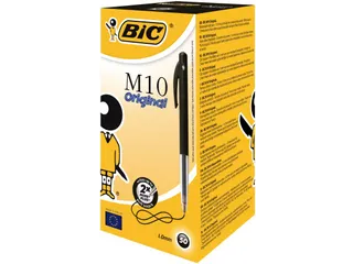 Balpen Bic M10 medium zwart - 1