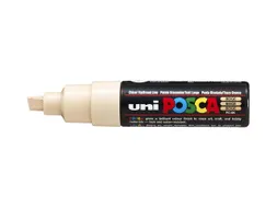 Verfstift Posca PC8K Brede punt 8mm schuin beige