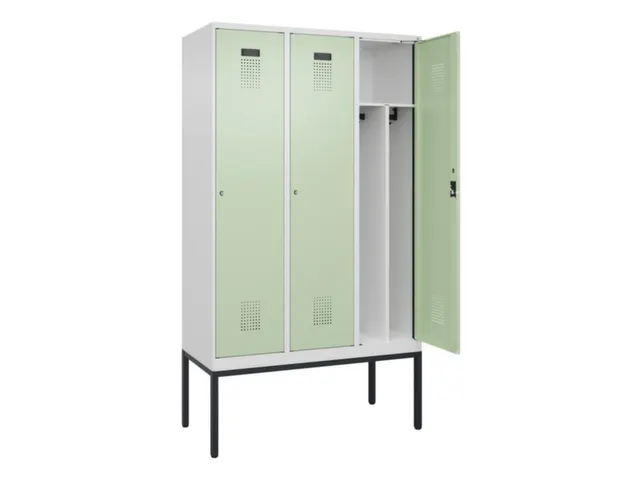 locker voor scheiding van kleding,HxBxD 2120x1200x500mm,3vak