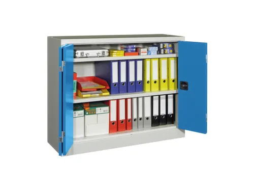 Ruime Vouwdeurkast 1000x1200x400mm 2legborden Ral7035 Front Ral5012