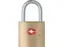 TSA Hangslot Met 2 Sleutels Messing