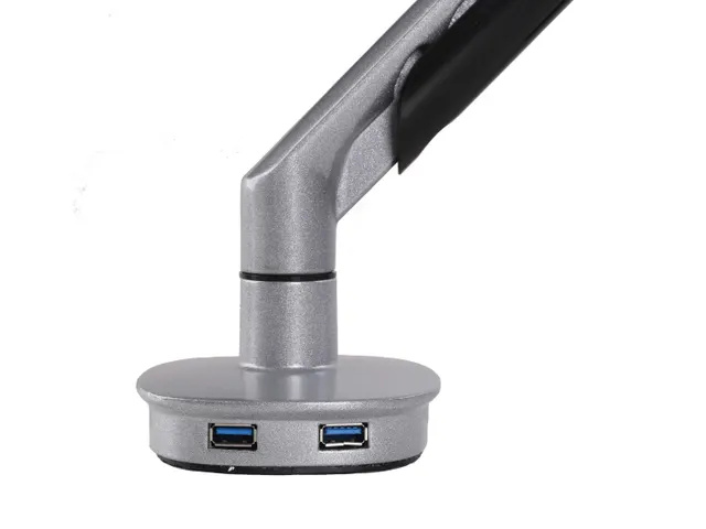 Enkele Monitorarm 1 Scherm Met Usb Poorten Grijs