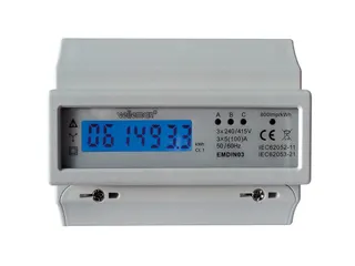Driefasige KWH-Meter Voor DIN-Rail Montage - 7Modules - Professioneel - 2