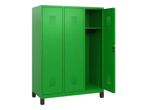 schoollocker,HxBxD 1630x1200x500mm,3vak,vak B 400mm,cil.-slot,voeten