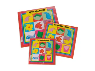 Vouwblaadjes vierkant 12x12cm 65gram assorti 90 vel - 5